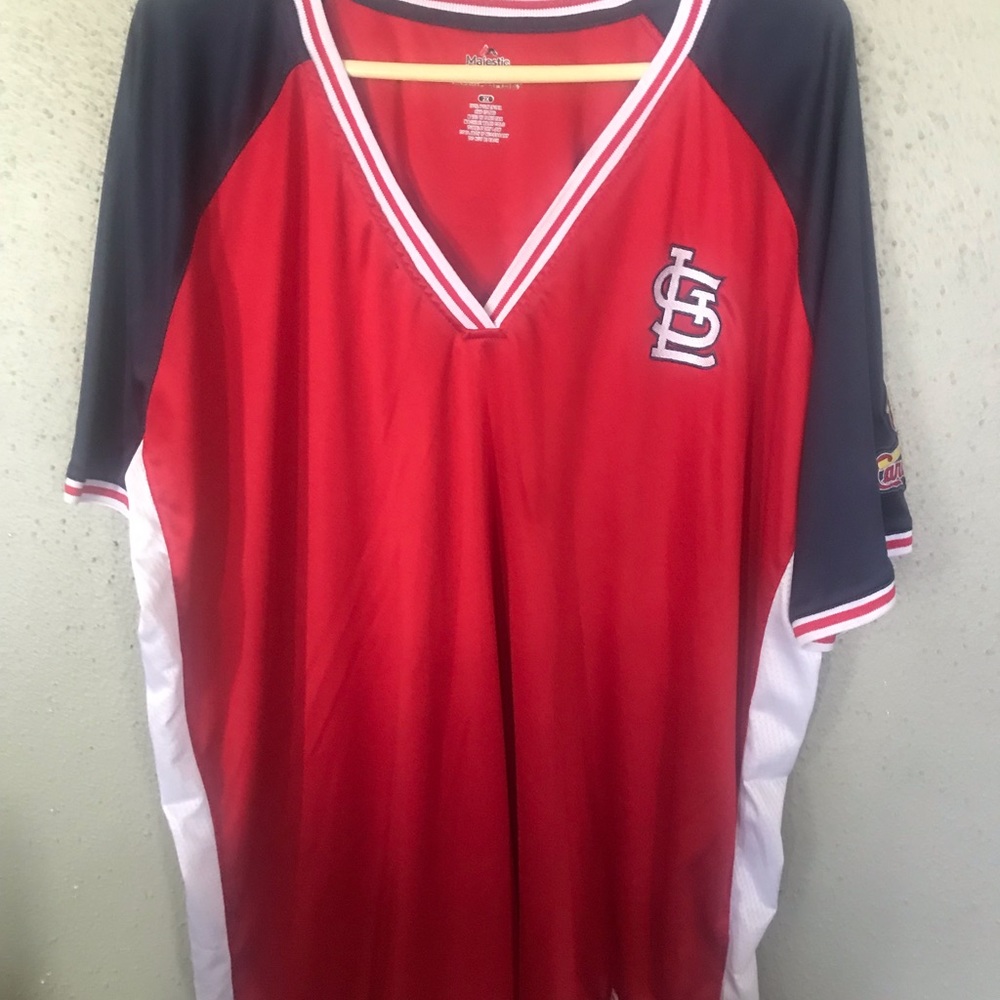St Louis Cardinal Majestic polyester Shirt